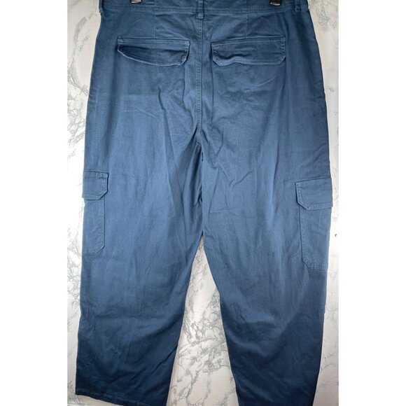 Regeneration By Celebrity Pink Womens Size 18 RELAXED Cargo Pants Blue - Picture 2 of 10